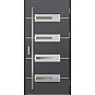 Ocelové vchodové dveře - KREBEN 5 - Hladký Antracit, Label Inox Ocelové vchodové dveře ERKADO - KREBEN 5 - Hladký Antracit, Label Inox