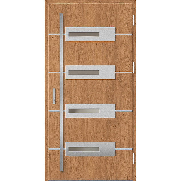 Ocelové vchodové dveře - KREBEN 5 - Winchester, Label Inox Ocelové vchodové dveře ERKADO - KREBEN 5 - Winchester, Label Inox