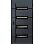 Ocelové vchodové dveře - KREBEN 6 - Antracit Struktura, Label Black Ocelové vchodové dveře ERKADO - KREBEN 6 - Antracit Struktura, Label Black