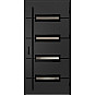Ocelové vchodové dveře - KREBEN 6 - Černá, Label Black Ocelové vchodové dveře ERKADO - KREBEN 6 - Černá, Label Black