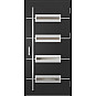 Ocelové vchodové dveře - KREBEN 6 - Černá, Label Inox Ocelové vchodové dveře ERKADO - KREBEN 6 - Černá, Label Inox
