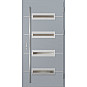 Ocelové vchodové dveře - KREBEN 6 - Šedá, Label Inox Ocelové vchodové dveře ERKADO - KREBEN 6 - Šedá, Label Inox