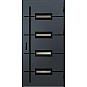 Ocelové vchodové dveře - KREBEN 7 - Antracit Struktura, Label Black Ocelové vchodové dveře ERKADO - KREBEN 7 - Antracit Struktura, Label Black