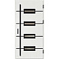Ocelové vchodové dveře - KREBEN 7 - Borovice Bílá, Label Black Ocelové vchodové dveře ERKADO - KREBEN 7 - Borovice Bílá, Label Black