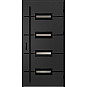 Ocelové vchodové dveře - KREBEN 7 - Černá, Label Black Ocelové vchodové dveře ERKADO - KREBEN 7 - Černá, Label Black