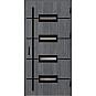 Ocelové vchodové dveře - KREBEN 7 - Dub Antracit, Label Black Ocelové vchodové dveře ERKADO - KREBEN 7 - Dub Antracit, Label Black