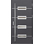 Ocelové vchodové dveře - KREBEN 7 - Hladký Antracit, Label Inox Ocelové vchodové dveře ERKADO - KREBEN 7 - Hladký Antracit, Label Inox