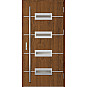 Ocelové vchodové dveře - KREBEN 7 - Ořech, Label Inox Ocelové vchodové dveře ERKADO - KREBEN 7 - Ořech, Label Inox