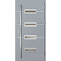 Ocelové vchodové dveře - KREBEN 7 - Šedá, Label Inox Ocelové vchodové dveře ERKADO - KREBEN 7 - Šedá, Label Inox