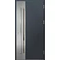 Ocelové vchodové dveře - LANGEN 2 - Antracit Struktura, Label Inox Ocelové vchodové dveře ERKADO - LANGEN 2 - Antracit Struktura, Label Inox
