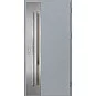 Ocelové vchodové dveře - LANGEN 2 - Šedá, Label Inox Ocelové vchodové dveře ERKADO - LANGEN 2 - Šedá, Label Inox