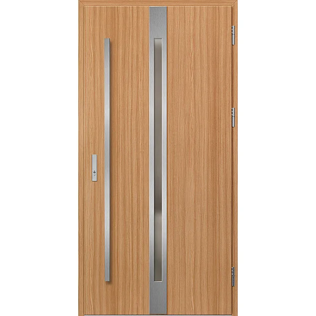 Ocelové vchodové dveře - LANGEN 4 - Borovice horská, Label Inox Ocelové vchodové dveře ERKADO - LANGEN 4 - Borovice horská, Label Inox