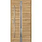 Ocelové vchodové dveře - LANGEN 4 - Dub Natur Příčný, Label Inox Ocelové vchodové dveře ERKADO - LANGEN 4 - Dub Natur Příčný, Label Inox