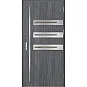 Ocelové vchodové dveře - LEOBEN 1 - Dub Antracit, Label Inox Ocelové vchodové dveře ERKADO - LEOBEN 1 - Dub Antracit, Label Inox