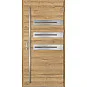 Ocelové vchodové dveře - LEOBEN 1 - Dub Natur Příčný, Label Inox Ocelové vchodové dveře ERKADO - LEOBEN 1 - Dub Natur Příčný, Label Inox
