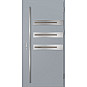 Ocelové vchodové dveře - LEOBEN 1 - Šedá, Label Inox Ocelové vchodové dveře ERKADO - LEOBEN 1 - Šedá, Label Inox