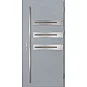 Ocelové vchodové dveře - LEOBEN 1 - Šedá, Label Inox Ocelové vchodové dveře ERKADO - LEOBEN 1 - Šedá, Label Inox