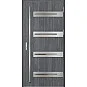 Ocelové vchodové dveře - LEOBEN 2 - Dub Antracit, Label Inox Ocelové vchodové dveře ERKADO - LEOBEN 2 - Dub Antracit, Label Inox