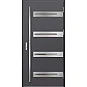 Ocelové vchodové dveře - LEOBEN 2 - Hladký Antracit, Label Inox Ocelové vchodové dveře ERKADO - LEOBEN 2 - Hladký Antracit, Label Inox