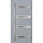 Ocelové vchodové dveře - LEOBEN 2 - Šedá, Label Inox Ocelové vchodové dveře ERKADO - LEOBEN 2 - Šedá, Label Inox