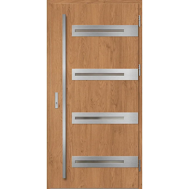 Ocelové vchodové dveře - LEOBEN 2 - Winchester, Label Inox Ocelové vchodové dveře ERKADO - LEOBEN 2 - Winchester, Label Inox