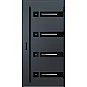 Ocelové vchodové dveře - LEOBEN 3 - Antracit Struktura, Label Black Ocelové vchodové dveře ERKADO - LEOBEN 3 - Antracit Struktura, Label Black