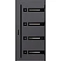 Ocelové vchodové dveře - LEOBEN 3 - Hladký Antracit, Label Black Ocelové vchodové dveře ERKADO - LEOBEN 3 - Hladký Antracit, Label Black