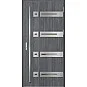 Ocelové vchodové dveře - LEOBEN 3 - Dub Antracit, Label Inox Ocelové vchodové dveře ERKADO - LEOBEN 3 - Dub Antracit, Label Inox