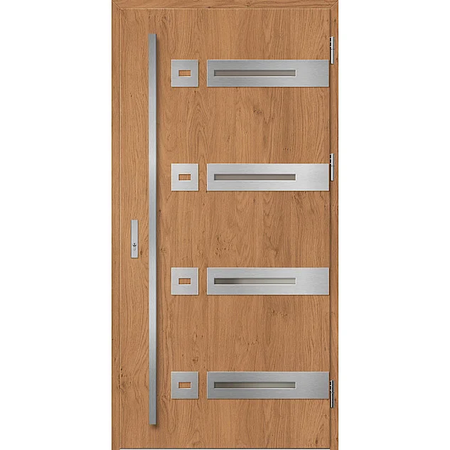 Ocelové vchodové dveře - LEOBEN 3 - Winchester, Label Inox Ocelové vchodové dveře ERKADO - LEOBEN 3 - Winchester, Label Inox
