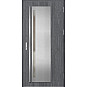 Ocelové vchodové dveře - LINDEN 1 - Dub Antracit, Label Inox Ocelové vchodové dveře ERKADO - LINDEN 1 - Dub Antracit, Label Inox
