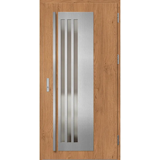 Ocelové vchodové dveře - LINDEN 3 - Winchester, Label Inox Ocelové vchodové dveře ERKADO - LINDEN 3 - Winchester, Label Inox