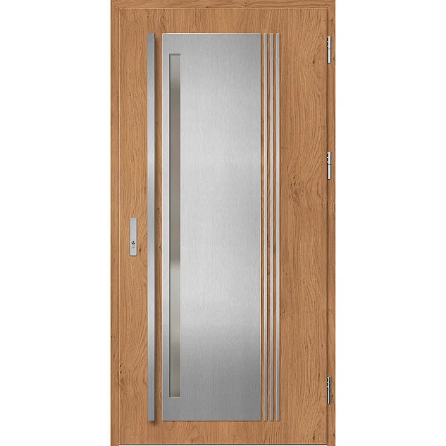 Ocelové vchodové dveře - LINDEN 4 - Winchester, Label Inox Ocelové vchodové dveře ERKADO - LINDEN 4 - Winchester, Label Inox