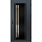 Ocelové vchodové dveře - LINDEN 5 - Antracit Struktura, Label Black Ocelové vchodové dveře ERKADO - LINDEN 5 - Antracit Struktura, Label Black