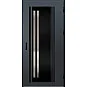 Ocelové vchodové dveře - LINDEN 5 - Antracit Struktura, Label Black Ocelové vchodové dveře ERKADO - LINDEN 5 - Antracit Struktura, Label Black