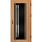 Ocelové vchodové dveře - LINDEN 5 - Borovice horská, Label Black Ocelové vchodové dveře ERKADO - LINDEN 5 - Borovice horská, Label Black