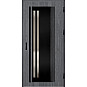 Ocelové vchodové dveře - LINDEN 5 - Dub Antracit, Label Black Ocelové vchodové dveře ERKADO - LINDEN 5 - Dub Antracit, Label Black