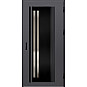 Ocelové vchodové dveře - LINDEN 5 - Hladký Antracit, Label Black Ocelové vchodové dveře ERKADO - LINDEN 5 - Hladký Antracit, Label Black