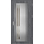 Ocelové vchodové dveře - LINDEN 5 - Dub Antracit, Label Inox Ocelové vchodové dveře ERKADO - LINDEN 5 - Dub Antracit, Label Inox