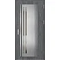 Ocelové vchodové dveře - LINDEN 5 - Dub Antracit, Label Inox Ocelové vchodové dveře ERKADO - LINDEN 5 - Dub Antracit, Label Inox
