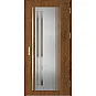 Ocelové vchodové dveře - LINDEN 5 - Ořech, Label Inox Ocelové vchodové dveře ERKADO - LINDEN 5 - Ořech, Label Inox