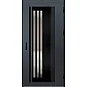 Ocelové vchodové dveře - LINDEN 6 - Antracit Struktura, Label Black Ocelové vchodové dveře ERKADO - LINDEN 6 - Antracit Struktura, Label Black