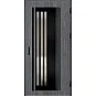 Ocelové vchodové dveře - LINDEN 6 - Dub Antracit, Label Black Ocelové vchodové dveře ERKADO - LINDEN 6 - Dub Antracit, Label Black