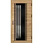 Ocelové vchodové dveře - LINDEN 6 - Dub Natur Příčný, Label Black Ocelové vchodové dveře ERKADO - LINDEN 6 - Dub Natur Příčný, Label Black
