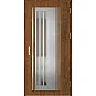 Ocelové vchodové dveře - LINDEN 6 - Ořech, Label Inox Ocelové vchodové dveře ERKADO - LINDEN 6 - Ořech, Label Inox