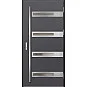 Ocelové vchodové dveře - LUCERNA 1 - Hladký Antracit, Label Inox Ocelové vchodové dveře ERKADO - LUCERNA 1 - Hladký Antracit, Label Inox
