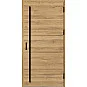 Ocelové vchodové dveře - LUTTER 1 - Dub Natur Příčný, Stamp Roller Ocelové vchodové dveře ERKADO - LUTTER 1 - Dub Natur Příčný, Stamp Roller