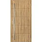 Ocelové vchodové dveře - LUTTER 1 - Dub Natur, Stamp Roller Ocelové vchodové dveře ERKADO - LUTTER 1 - Dub Natur, Stamp Roller