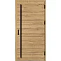 Ocelové vchodové dveře - LUTTER 2 - Dub Natur Příčný, Stamp Roller Ocelové vchodové dveře ERKADO - LUTTER 2 - Dub Natur Příčný, Stamp Roller