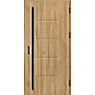 Ocelové vchodové dveře - LUTTER 3 - Dub Natur, Stamp Roller Ocelové vchodové dveře ERKADO - LUTTER 3 - Dub Natur, Stamp Roller
