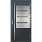 Ocelové vchodové dveře - MELK 1 - Antracit Struktura, Label Inox Ocelové vchodové dveře ERKADO - MELK 1 - Antracit Struktura, Label Inox